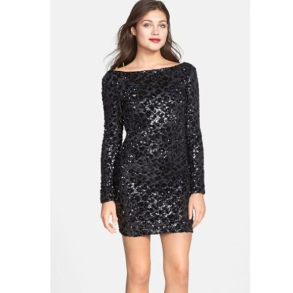 dress the population lola sequin dress